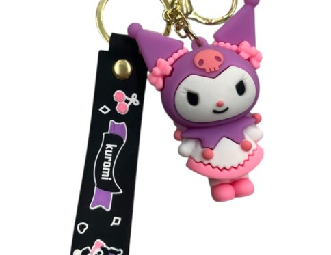 Kuromi μπρελόκ με φιόγκο