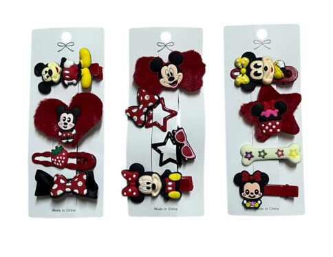 Mickey-Minnie Mouse τσιμπιδάκια μαλλιών (τυχαία επιλογή)