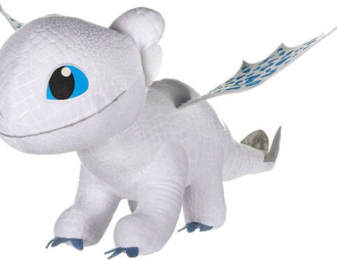 Light Fury λούτρινο dreamworks εκπαιδεύοντας τον δράκο