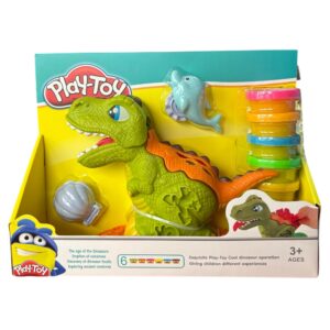 Παιχνίδι δεινόσαυρος με πλαστελίνες