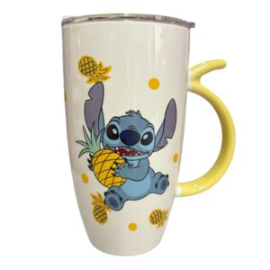 Stitch με ανανά ποτήρι κεραμικό