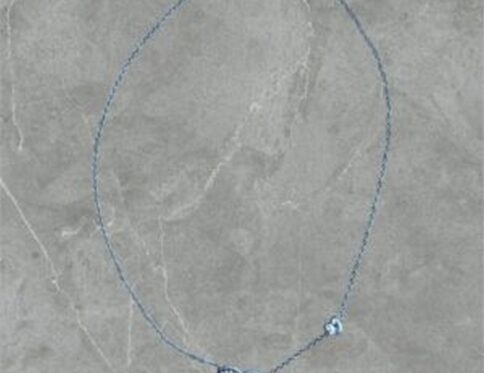 Κολιέ ατσάλινο ασημί με καρδιές