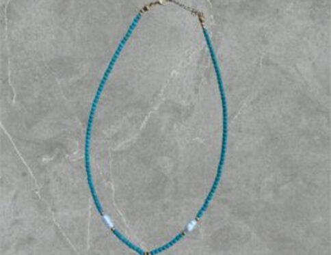 Κολιέ βεραμάν πέτρα ατσάλινο