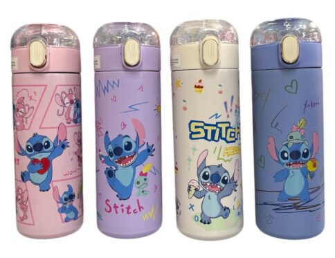 Stitch μπουκάλι θερμός με καλαμάκι (τυχαία επιλογή)