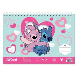 Stitch μπλοκ ζωγραφικής σπιράλ Disney (τυχαία επιλογή)