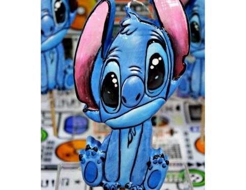 Stitch πασχαλινή λαμπάδα πλακέτα