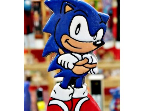 Sonic πασχαλινή λαμπάδα πλακέτα